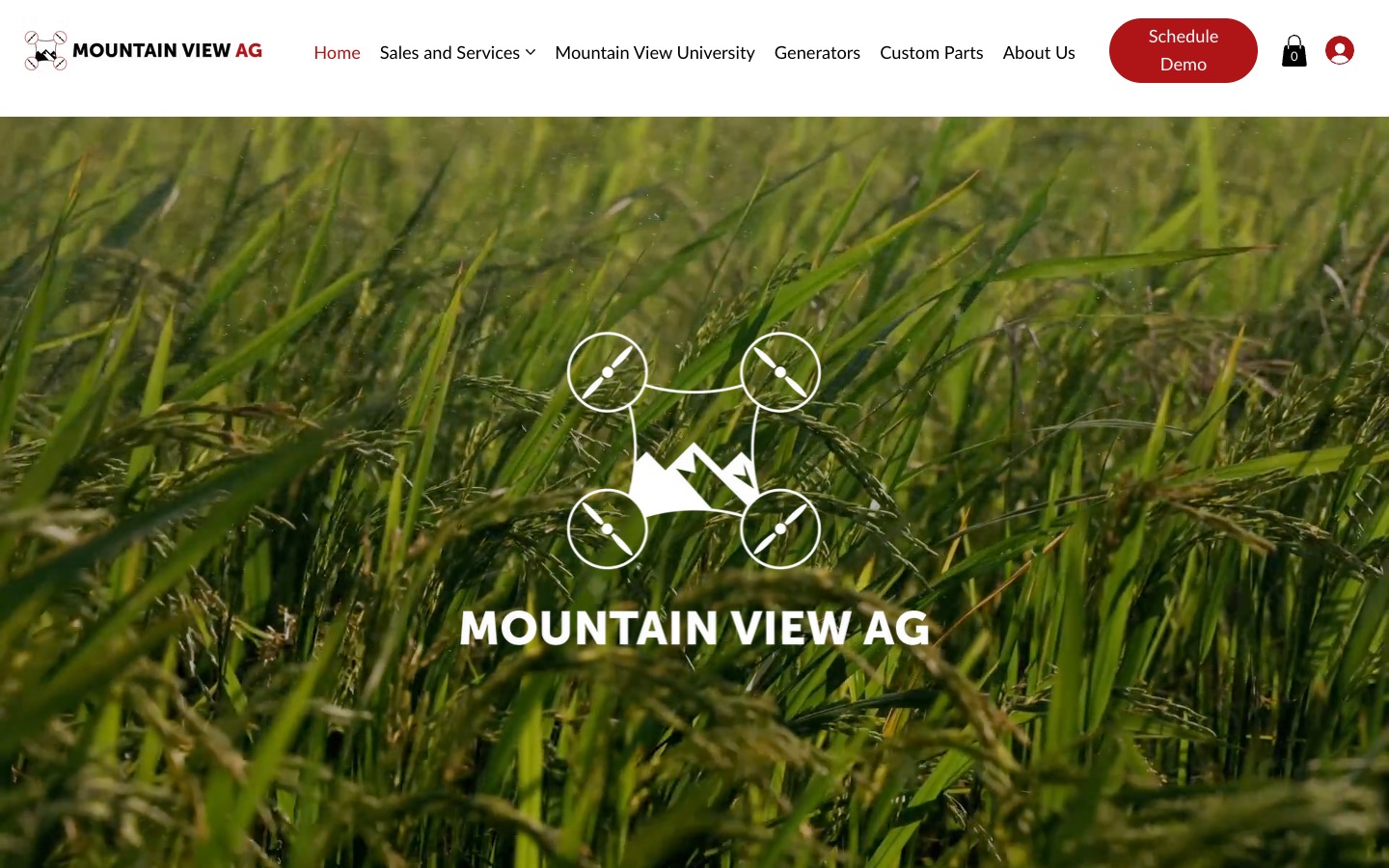 The current homepage